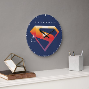 Sunset Solar Superman Shield Grote Klok