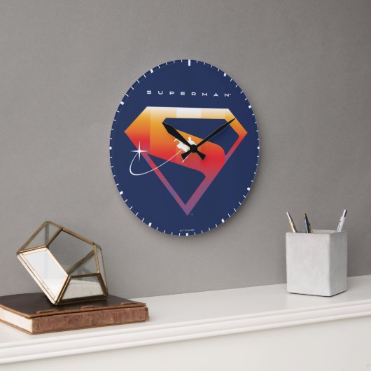 Sunset Solar Superman Shield Grote Klok (Kantoor)