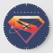 Sunset Solar Superman Shield Grote Klok (Voorkant)