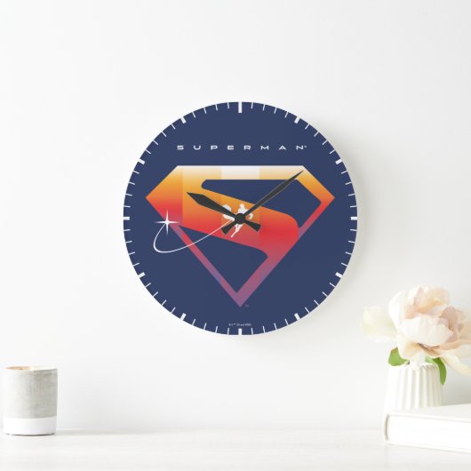 Sunset Solar Superman Shield Grote Klok (Huis)