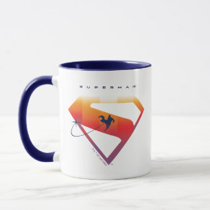Sunset Solar Superman Shield Mok