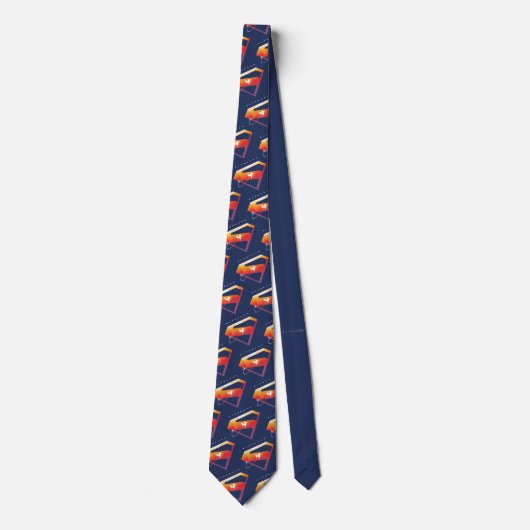 Sunset Solar Superman Shield Stropdas (Voorkant)