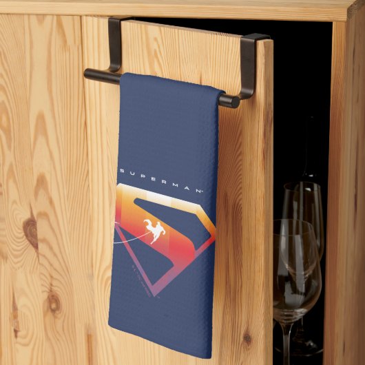 Sunset Solar Superman Shield Theedoek (Derde Gevouwen)