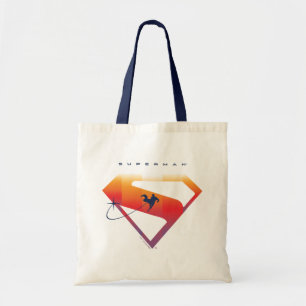 Sunset Solar Superman Shield Tote Bag