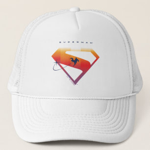 Sunset Solar Superman Shield Trucker Pet