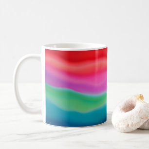 "Sunset Sorbet" Kleurrijke Abstracte Kunst Koffiemok