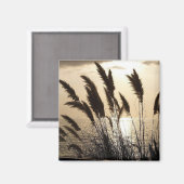Sunset Square Magnet Magneet (Voorkant / Achterkant)
