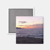 Sunset Square Magnet Magneet (Voorkant / Achterkant)