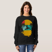 Sunset Stand Up Paddleboarder Paddleboarding Tropi Trui (Voorkant volledig)