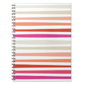 Sunset Stripe Spiral notebook Notitieboek (Voorkant)