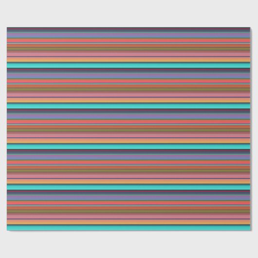 Sunset Stripes Wrapping Paper Cadeaupapier (Vlak)