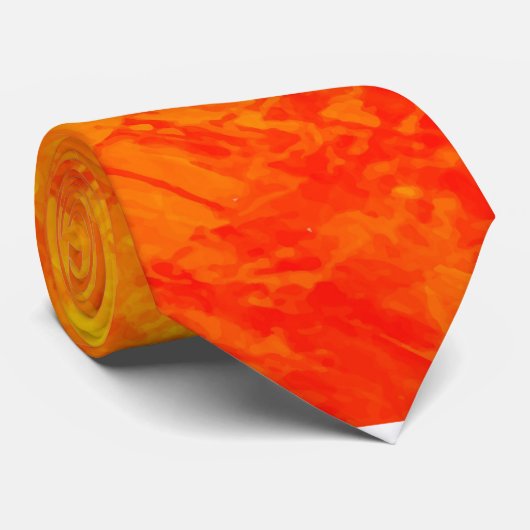 Sunset stropdas. De kleuren van zonsondergang Stropdas (Opgerold)