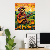 Sunset Strums: Beer Valley Serenade Poster (Thuiskantoor)