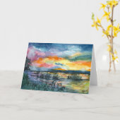 Sunset Study #2 Kaart (Gele Bloem)