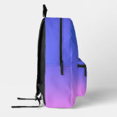 Sunset Style Roze Blauw Ombre Bedrukte Rugzak (Links)