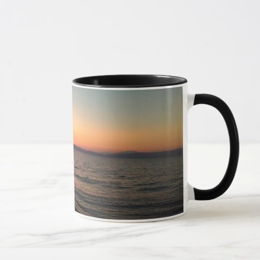 Sunset Summer Black 325 ml Ringer Combo Mug (Droite)