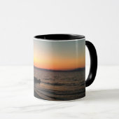 Sunset Summer Black 325 ml Ringer Combo Mug (Devant droit)