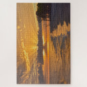 Sunset Sunbeams op Dauphin Island, Alabama Legpuzzel (Verticaal)