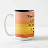 Sunset Sunrise Bible Verse Mug (Gauche)