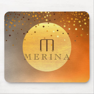 Sunset Sunrise Confetti Glitter Moon Waterverf Muismat