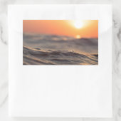 Sunset Sunrise Dawn op strand Rechthoekige Sticker (Tas)