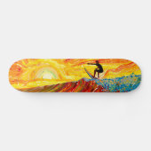 Sunset Surf: De Wave Rider Board Skateboard (Horizontaal)