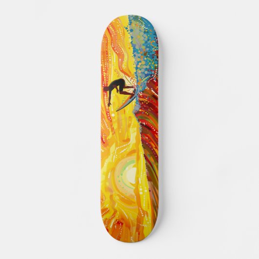 Sunset Surf: De Wave Rider Board Skateboard (Voorkant)