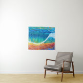 Sunset Surf Wave Medium (50" x 60") Tapestry Wandkleed (In Situ (horizontaal))