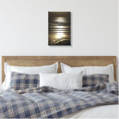 Sunset Surfer op Polzeath Canvas Afdruk (Insitu (Slaapkamer))