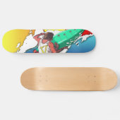 Sunset Surfer Surfing Skateboard conception de pon (Horz)