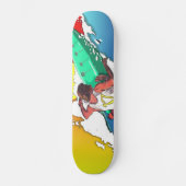 Sunset Surfer Surfing Skateboard conception de pon (Recto)
