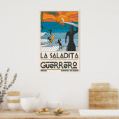 Sunset Surfers Poster La Saladita Surf Scene (Keuken)