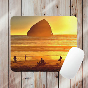 Sunset Surfing and Biking Cape Kiwanda Oregon Muismat