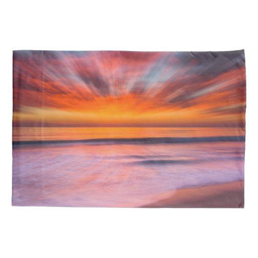Sunset Tamarack Beach | Carlsbad, CA Kussensloop (Achterkant-Links)