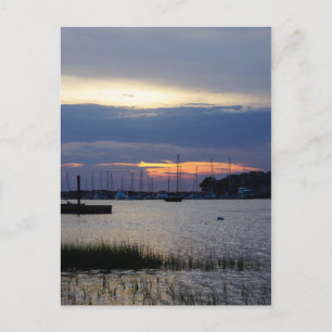 Sunset te Folly Harbour Briefkaart