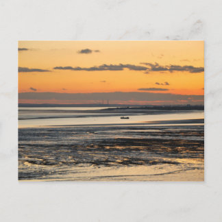 Sunset te Southend Briefkaart