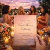 Sunset Terrace Soirée Invitation
