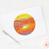Sunset Thank You 2443 Ronde Sticker (Envelop)