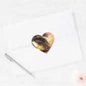 Sunset the Beach Hart Sticker (Envelop)