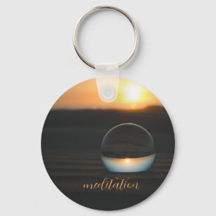 Sunset through a glass Sleutelhanger