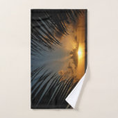 Sunset Through Palm Fronds (Serviette à main)