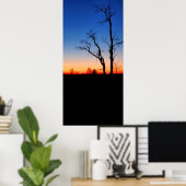 Sunset Through the Trees Poster (Thuiskantoor)