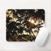 Sunset Through Trees I Tropical Photography Muismat (Met muis)