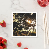 Sunset Through Trees I Tropical Photography Servetten (Insitu)