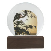 Sunset Through Trees II Tropische fotografie Sneeuwbol (Achterkant)