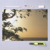 Sunset Through Trees II Tropische fotografie Tissuepapier (Craft)