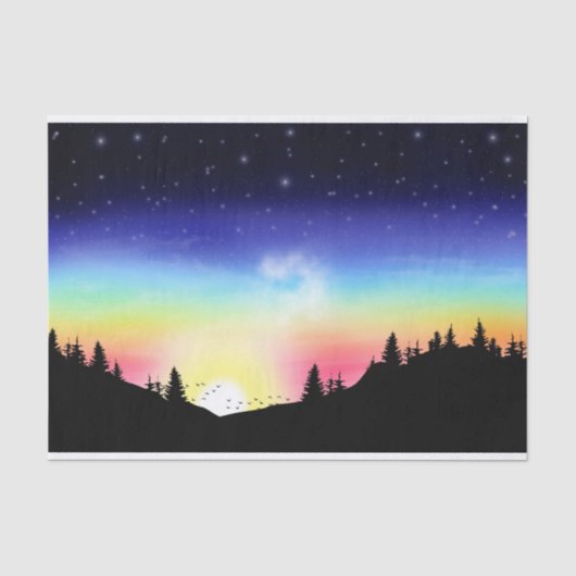Sunset Tissuepapier (Voorkant)