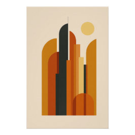 Sunset Tower - Stylisiserende stad Perfect Poster