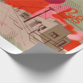 sunset town cadeaupapier (Hoek)