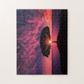 Sunset Tree Jigsaw Puzzle Nuages rouges Ciel (Vertical)